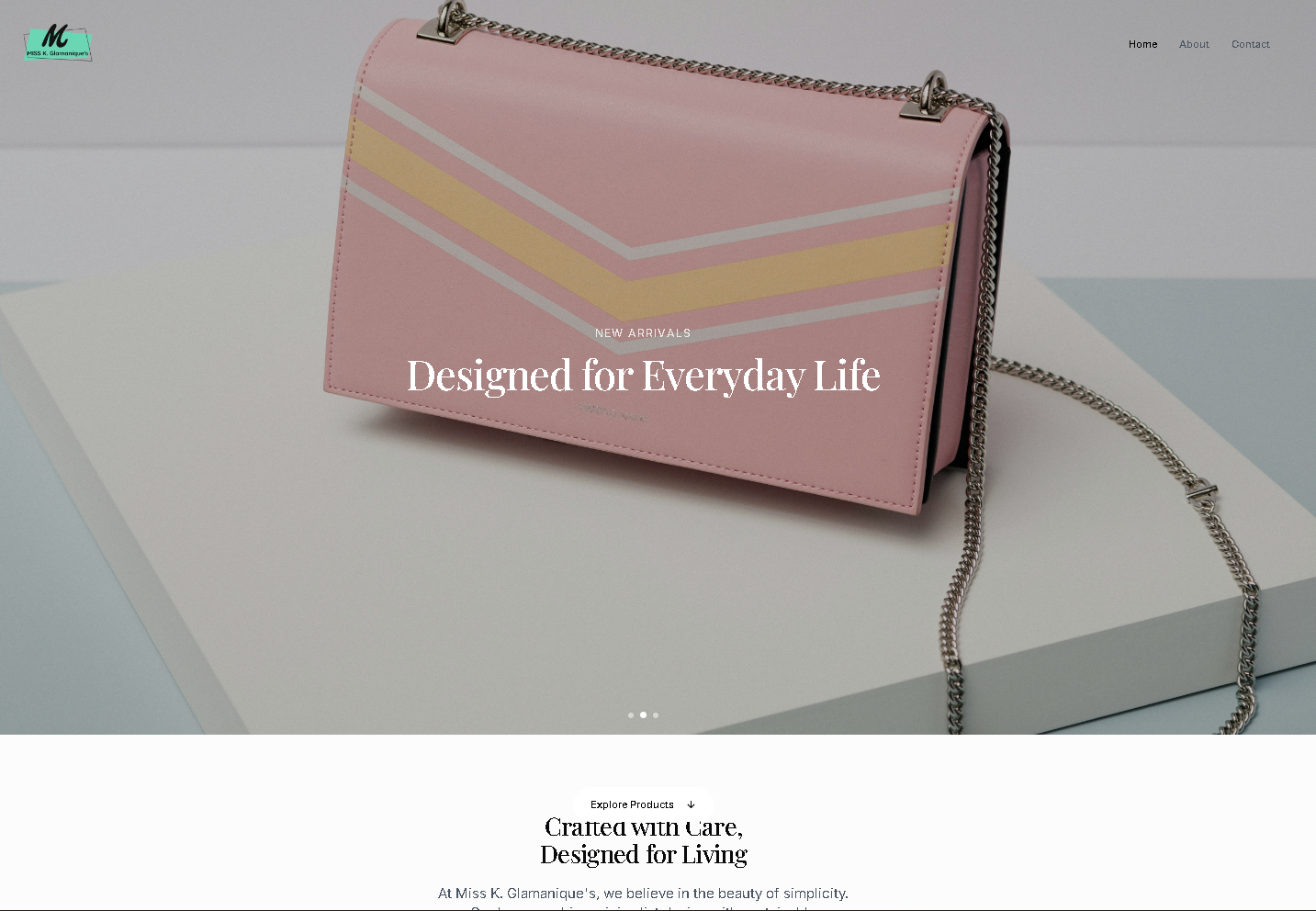 Tote Bags Store website preview